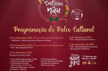 Feira Delícias de Natal - Palco Cultural. 