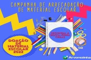 CAMPANHA DE ARRECADAÇÃO DE MATERIAL ESCOLAR