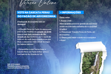 Vote Agora: Eleja a cascata Perau do Facão como a mais bela do RS! 