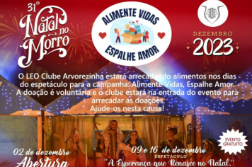 31° Natal no Morro - ALIMENTE VIDAS, ESPALHE AMOR. 